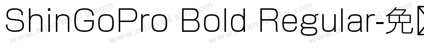ShinGoPro Bold Regular字体转换
